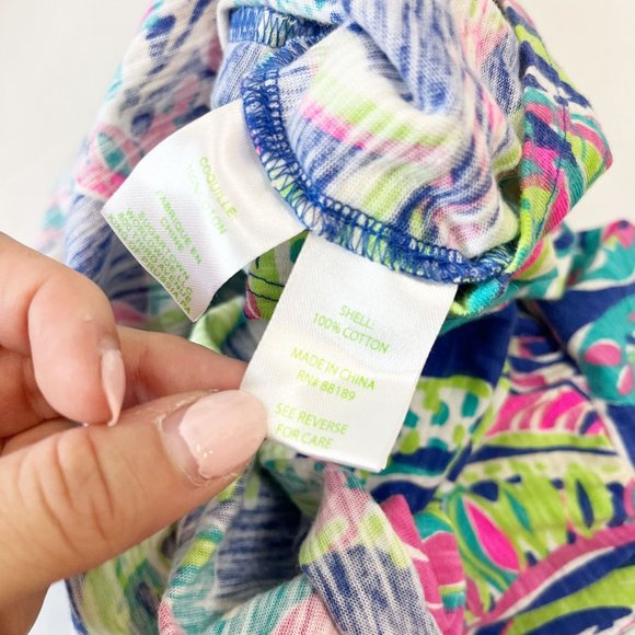 Lilly Pulitzer Val Tube Top in Toucan Play Blue Swirl Multicolor - Size Small - Picture 4 of 6
